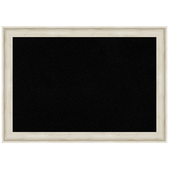Amanti Art Black Cork Board Framed Regal Birch Cream Bulletin Board 41 in. x 29 in.