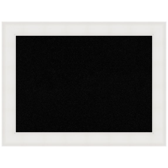 Amanti Art Black Cork Board Framed Textured White Bulletin Board 33 in. x 25 in.