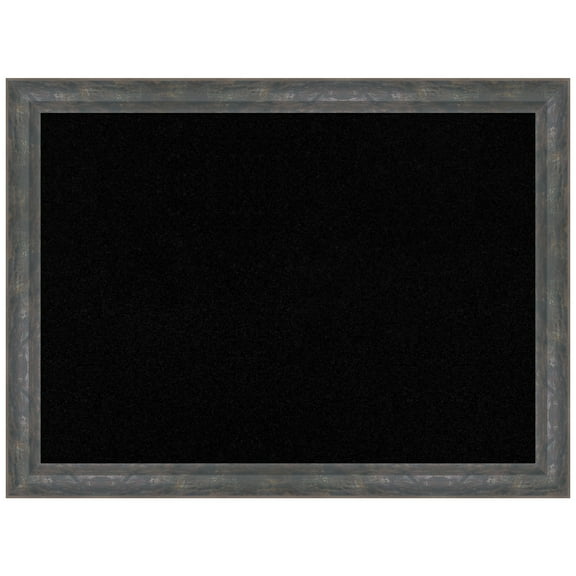 Amanti Art Black Cork Board Wood Framed Angled Metallic Rainbow Bulletin Board 31 in. x 23 in.