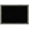 thumbnail image 1 of Amanti Art Black Cork Board Wood Framed Burnished Concrete Narrow Bulletin Board 26 in. x 18 in., 1 of 7