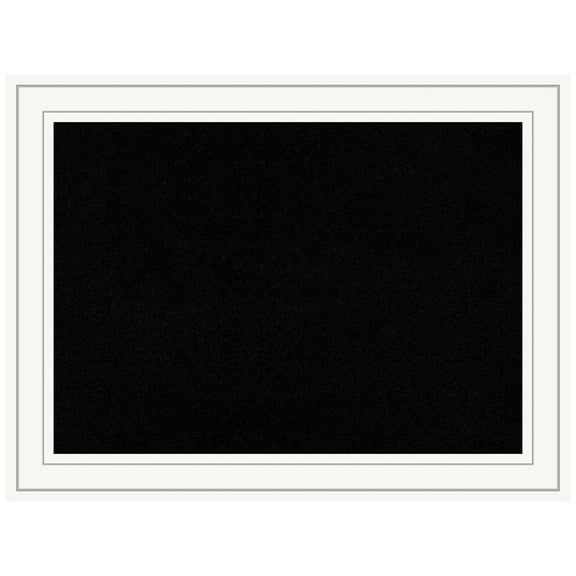 Amanti Art Black Cork Board Wood Framed Craftsman White Bulletin Board 33 in. x 25 in.