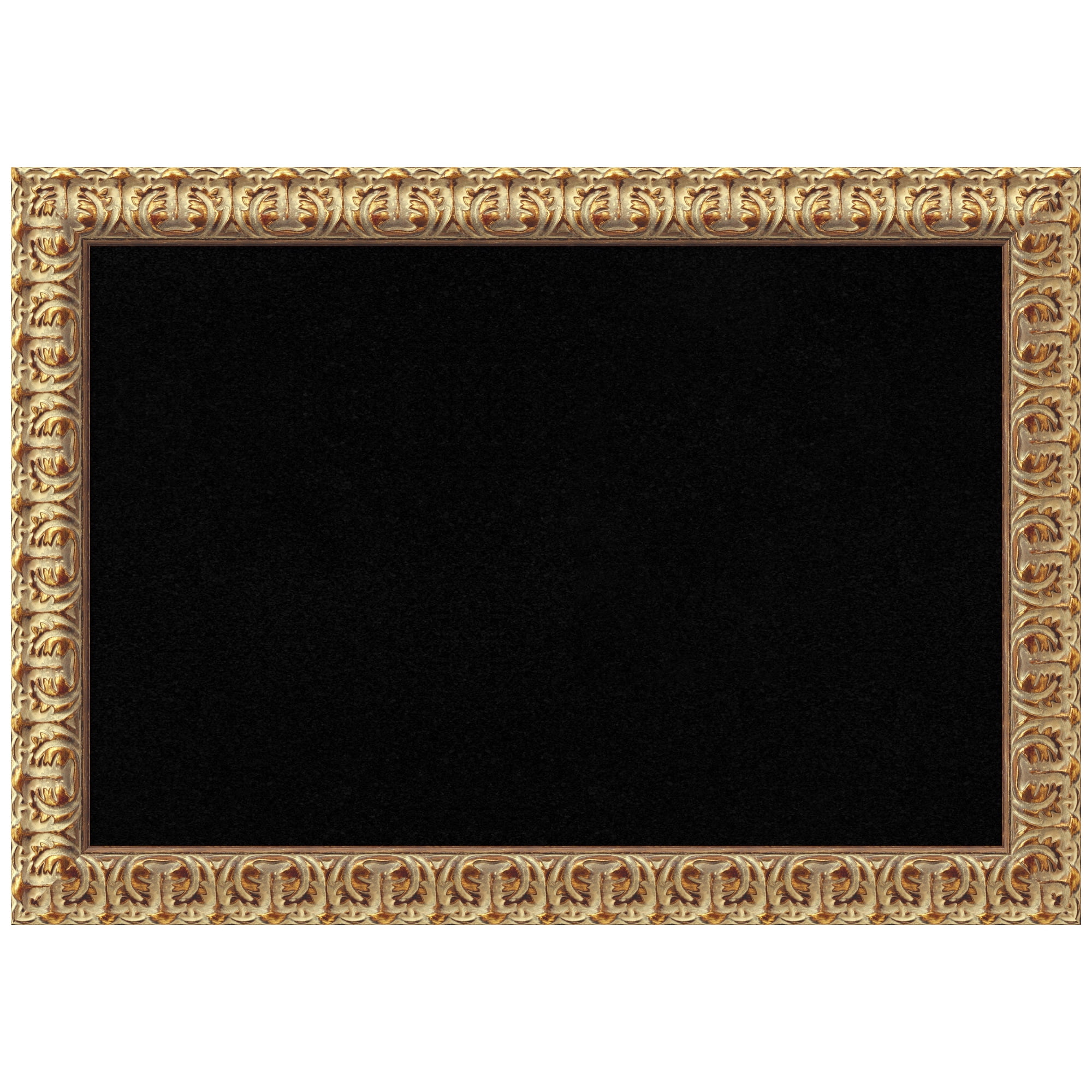 Florentine Gold Ornate Framed Black Cork Board 31" x 24"