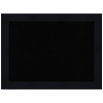 Amanti Art Black Cork Board Wood Framed Shiplap Navy Bulletin Board 32 in. x 24 in.