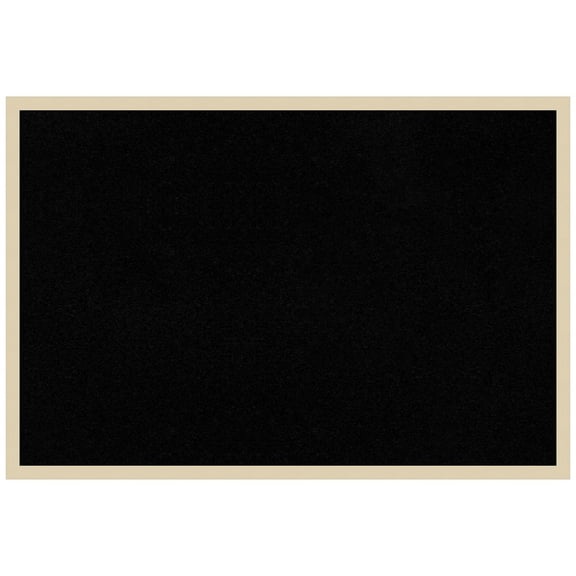 Amanti Art Black Cork Board Wood Framed Svelte Natural Bulletin Board 37 in. x 25 in.
