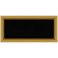 thumbnail image 1 of Amanti Art Black Cork Board Wood Framed Townhouse Gold Bulletin Board 34 in. x 16 in., 1 of 7
