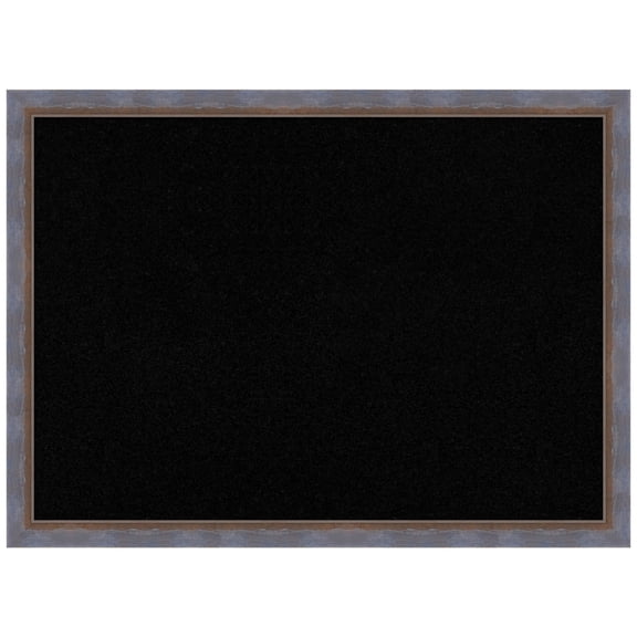 Amanti Art Black Cork Board Wood Framed Two Tone Blue Copper Bulletin Board 30 in. x 22 in.