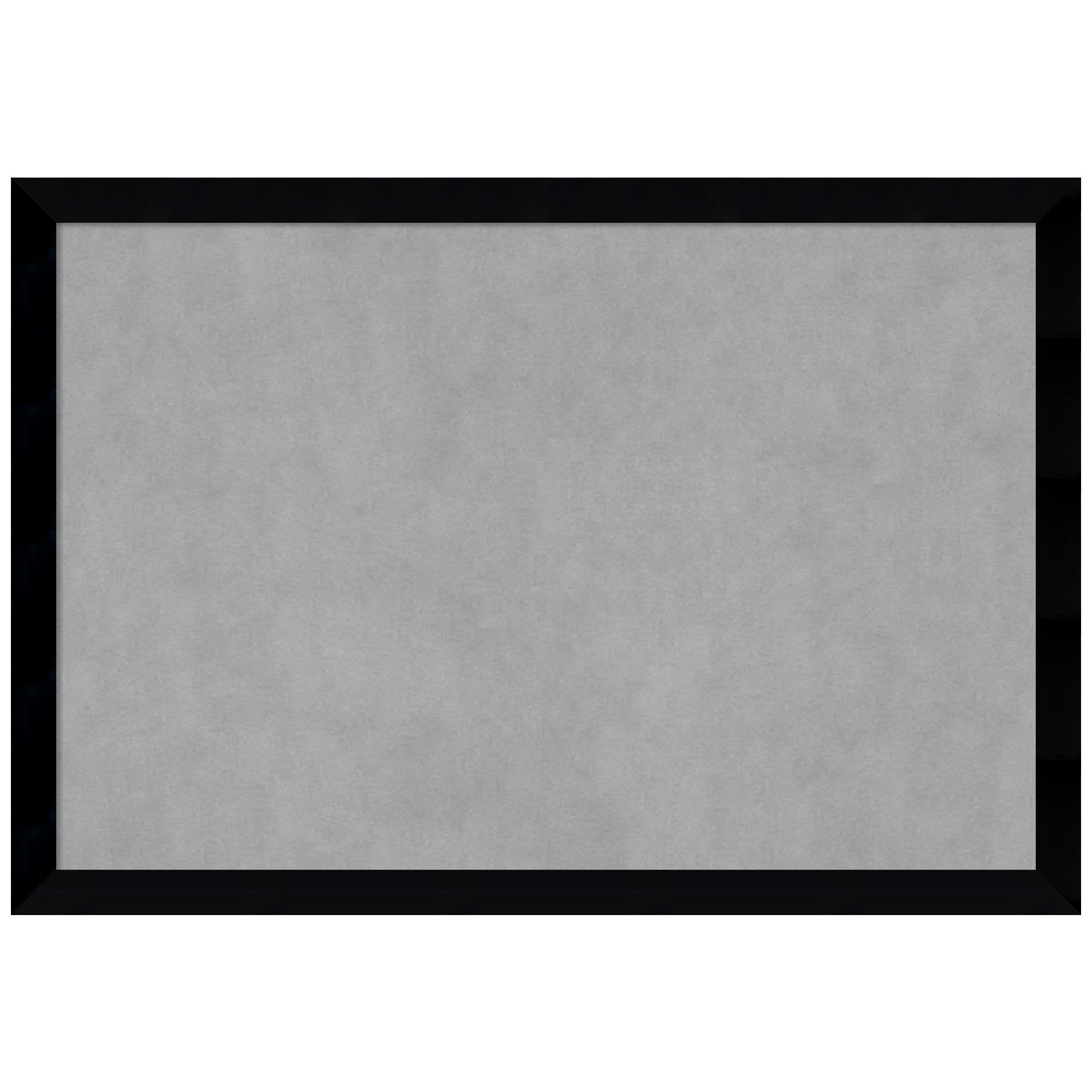Large Black Wood Framed Magnetic Bulletin Board