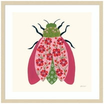 Amanti Art Blooming Beetle II Wood Framed Wall Art Print