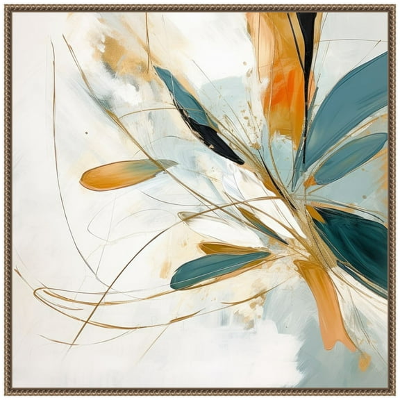 Amanti Art Blossom Abstract Dance I Framed Canvas Wall Art Print