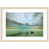 Amanti Art Boat Wood Framed Wall Art Print