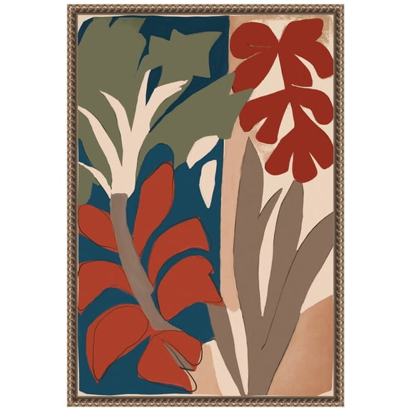 Amanti Art Botanical Impression No 1 Framed Canvas Wall Art Print