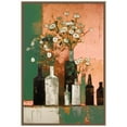 thumbnail image 1 of Amanti Art Bottles And Flowers Framed Canvas Wall Art Print, 1 of 9