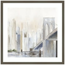 Amanti Art Bridge II Wood Framed Wall Art Print