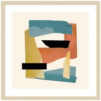 Amanti Art Bright Terracotta I Wood Framed Wall Art Print