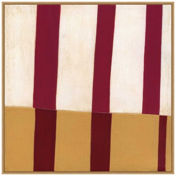 Amanti Art Broken Stripes 2 Framed Canvas Wall Art Print