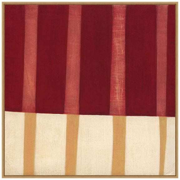 Amanti Art Broken Stripes 4 Framed Canvas Wall Art Print