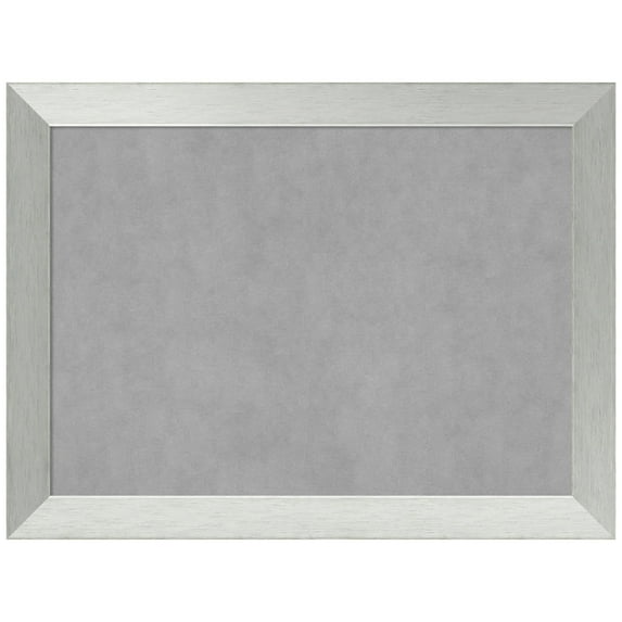 Amanti Art Brushed Sterling Silver Framed Magnetic Board 32 x 24 in.