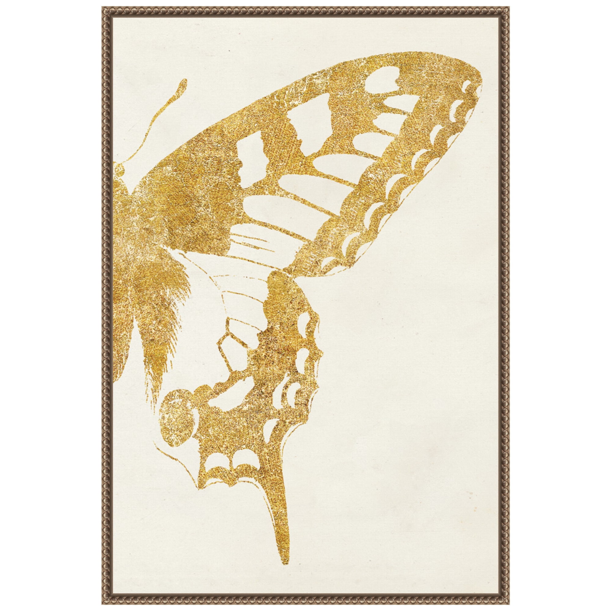 Butterfly Wings II 23" Bronze Framed Canvas Print