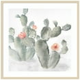 thumbnail image 1 of Amanti Art Cactus Garden Gray Blush III Wood Framed Wall Art Print, 1 of 7