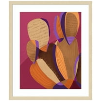 Amanti Art Cactus Wood Framed Wall Art Print