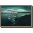 thumbnail image 1 of Amanti Art Canvas Art Framed 'Jokulsarlon Iceland' by Antonio Carrillo Lopez Grey, 1 of 5