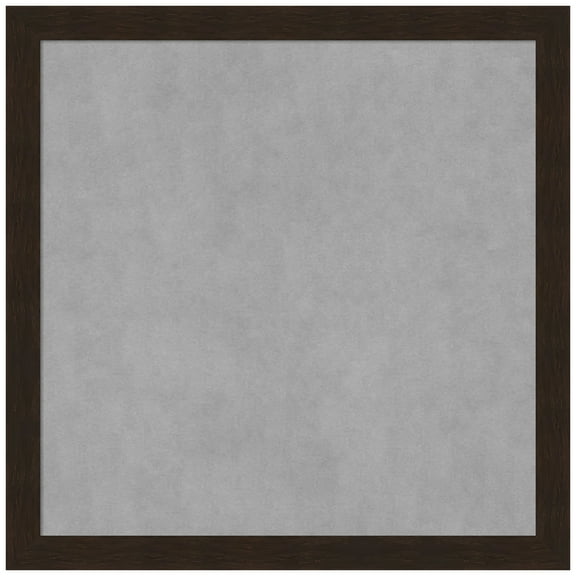 Amanti Art Carlisle Espresso Narrow Framed Magnetic Board 13 x 13 in.