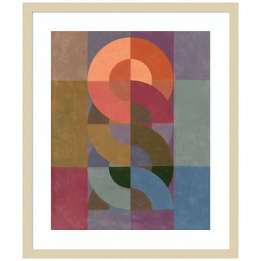 Amanti Art Chainweave II Wood Framed Wall Art Print