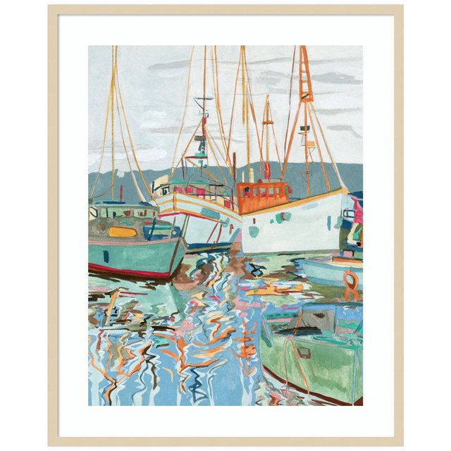 Amanti Art Close To Shore I Wood Framed Wall Art Print