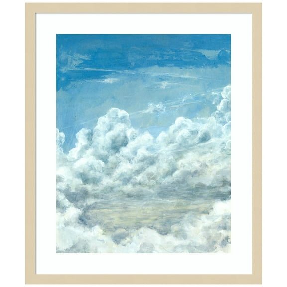 Amanti Art Cloud Bank II Wood Framed Wall Art Print