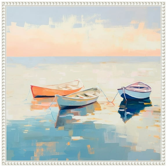 Amanti Art Coastal Breeze Sailing II Framed Canvas Wall Art Print