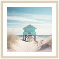 Amanti Art Coastal Lookout Wood Framed Wall Art Print