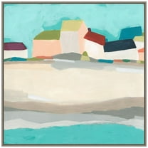 Amanti Art Coastal Village I Framed Canvas Wall Art Print