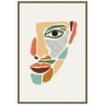 thumbnail image 1 of Amanti Art Color Abstract Faces #2 Framed Canvas Wall Art Print, 1 of 9