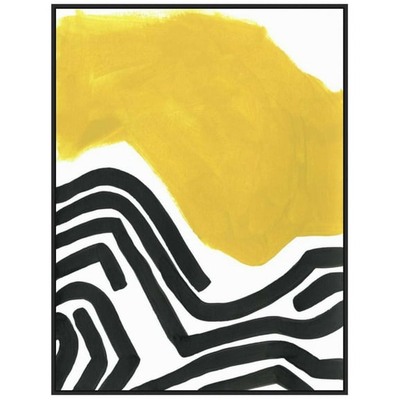 Amanti Art Color Block Maze I Framed Canvas Wall Art Print