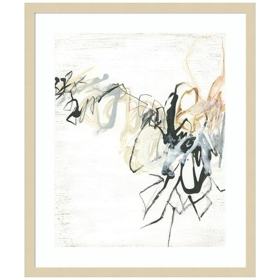 Amanti Art Conversation Thread II Wood Framed Wall Art Print