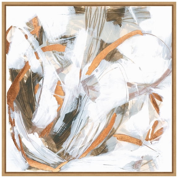 Amanti Art Copper Storm IV Framed Canvas Wall Art Print