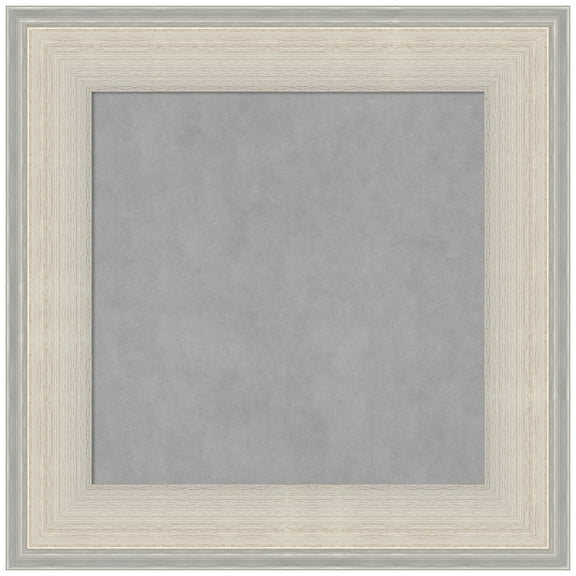 Amanti Art Cottage White Silver Framed Magnetic Board 16 x 16 in.