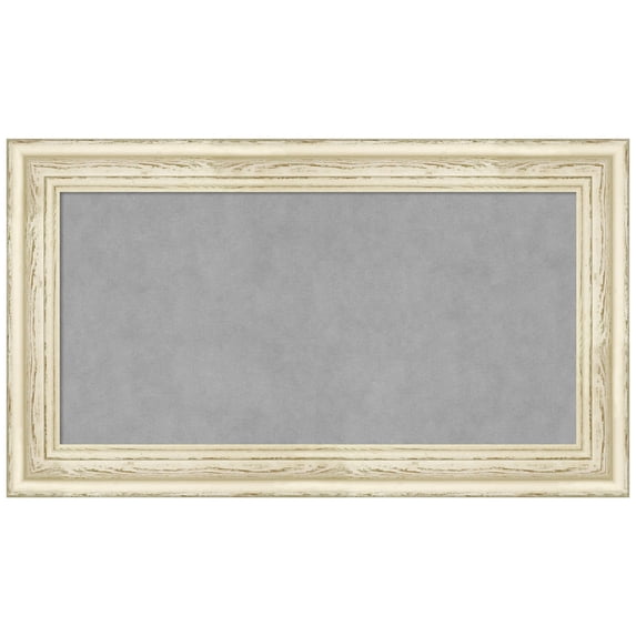 Amanti Art Country White Wash Framed Magnetic Board 28 x 16 in.