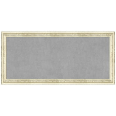 Amanti Art Country White Wash Framed Magnetic Board 52 x 24 in.