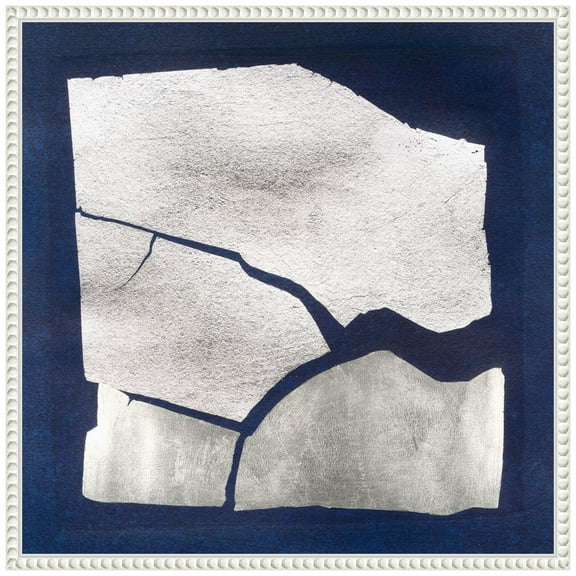 Amanti Art Cracked Ice IV Framed Canvas Wall Art Print