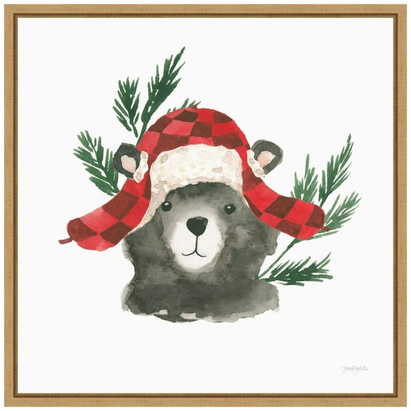 Amanti Art Critter Greetings V Framed Canvas Wall Art Print