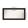 thumbnail image 1 of Amanti Art Custom Framed Wall and Bathroom Mirror (25.25 x 49.25 in.), Coffee Bean Brown Frame, 1 of 7