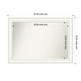 thumbnail image 1 of Amanti Art Custom Framed Wall and Bathroom Mirror (25 x 35 in.), Craftsman White Frame, 1 of 7