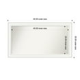 thumbnail image 1 of Amanti Art Custom Framed Wall and Bathroom Mirror (25 x 45 in.), Craftsman White Frame, 1 of 7