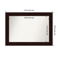 thumbnail image 1 of Amanti Art Custom Framed Wall and Bathroom Mirror (26.25 x 37.25 in.), Coffee Bean Brown Frame, 1 of 7