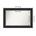 thumbnail image 1 of Amanti Art Custom Framed Wall and Bathroom Mirror (26.75 x 39.75 in.), Grand Black Frame, 1 of 7