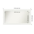 thumbnail image 1 of Amanti Art Custom Framed Wall and Bathroom Mirror (26 x 47 in.), Craftsman White Frame, 1 of 7