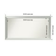 thumbnail image 1 of Amanti Art Custom Framed Wall and Bathroom Mirror (26 x 50 in.), Brushed Sterling Silver Frame, 1 of 7
