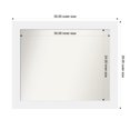 thumbnail image 1 of Amanti Art Custom Framed Wall and Bathroom Mirror (29 x 35 in.), Corvino White Frame, 1 of 7