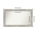 thumbnail image 1 of Amanti Art Custom Framed Wall and Bathroom Mirror (29 x 48 in.), Dove Greywash Frame, 1 of 7